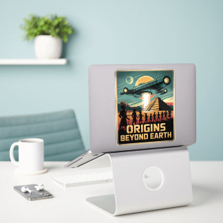 Sticker Origines au-delà de la Terre Théorie Alien ancienn