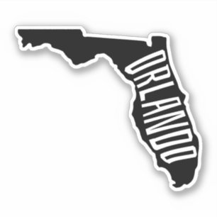 Sticker Orlando, Florida State Outline - Voyage