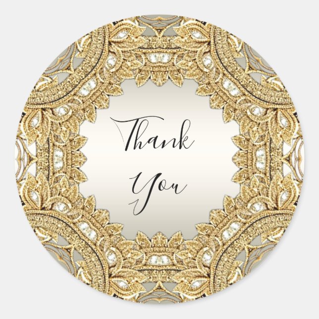 Sticker Ornate Or (Devant)