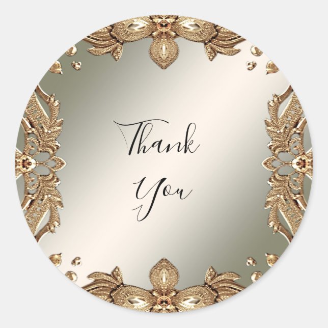 Sticker Ornate Or (Devant)