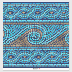 Sticker Ornement de mosaïque grecque