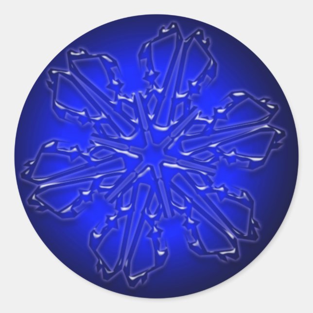 Sticker ornemental bleu (Devant)