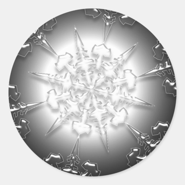 Sticker ornemental en argent (Devant)