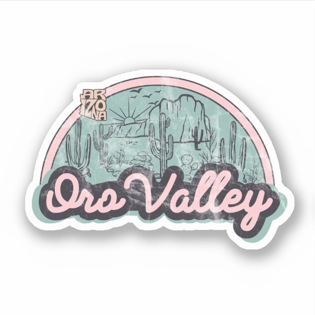 Sticker Oro Valley, Arizona (Devant)