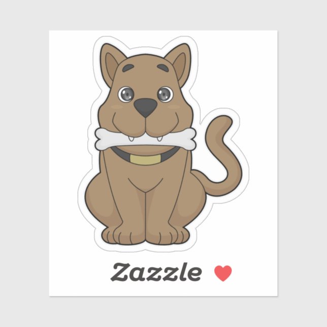 Sticker Os de chien (Feuille)