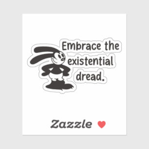 Sticker Oswald Craint : La Crise Existentielle