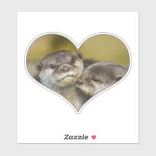 Sticker Otter Heart