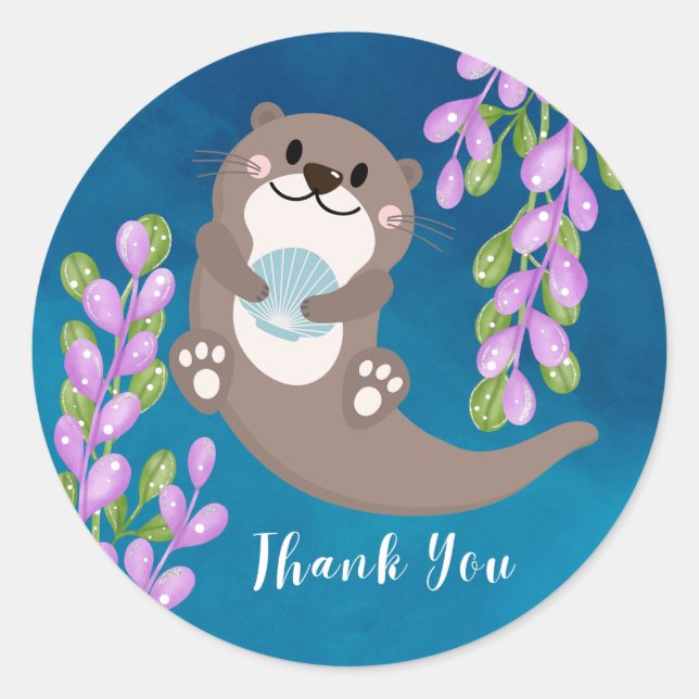 Sticker Otter Merci (Devant)