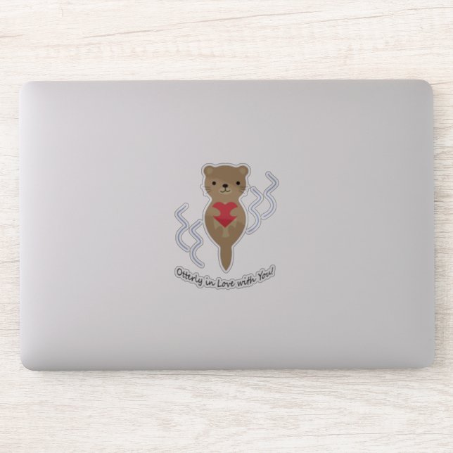 Sticker Otterly à Love with You Otter (Ordinateur)
