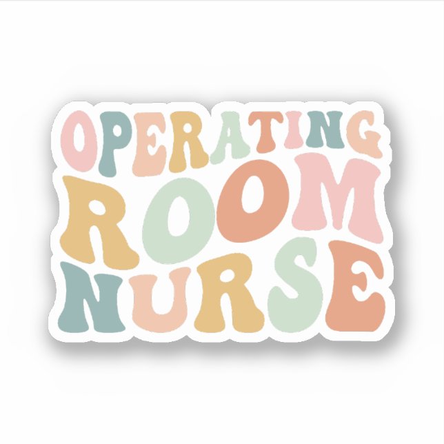 Sticker OU Infirmière salle d'opération Infirmière (Devant)