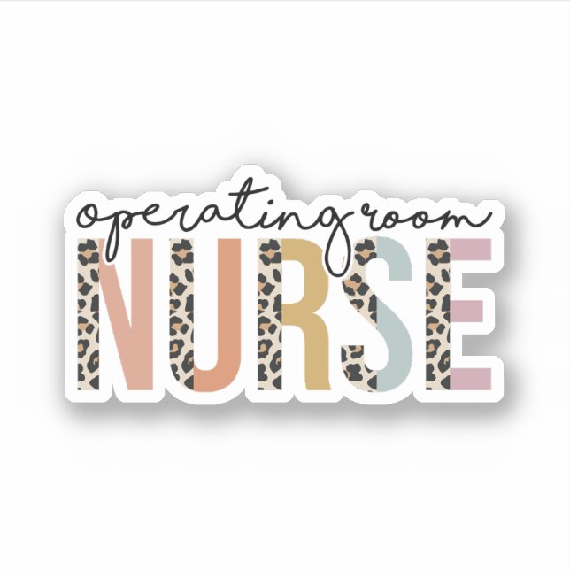 Sticker OU Infirmière salle d'opération Infirmière (Devant)