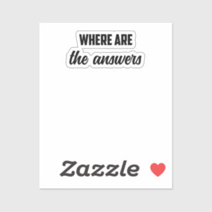 Sticker Où Sont Les Réponses : Mystery Solver Investigator