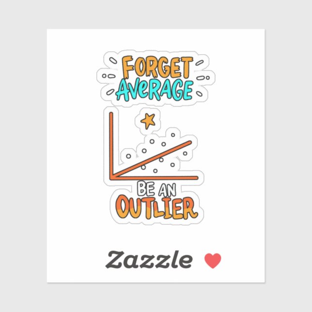 Sticker Oublier Moyenne Être Un Math Pun Mot Joke Cadeau (Feuille)