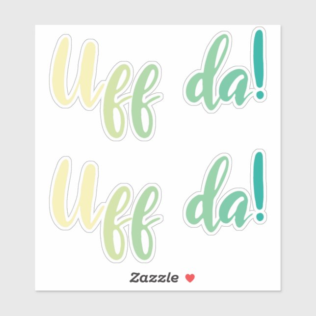 Sticker Ouf Da ! Norvégien, Minnesota (Feuille)