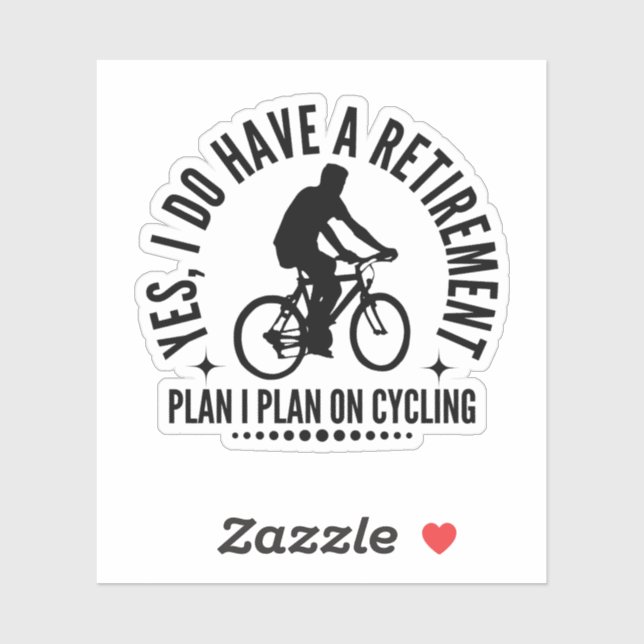 Sticker Oui J'Ai Un Régime De Retraite Je Prévois De Faire (Feuille)