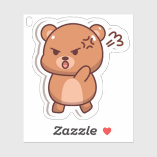 Sticker Ours de dessin animé