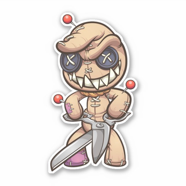 Sticker Ours de Soin - Voodoo (Devant)