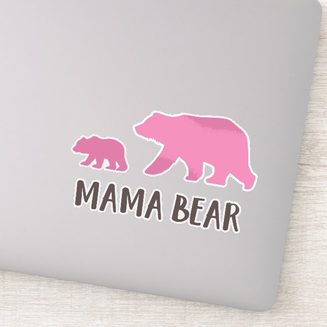 Sticker Ours Mama, Ours Cube, Ours Mignonne, Ours Petit (Détail)