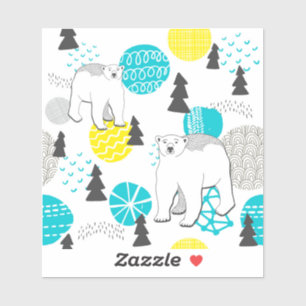 Sticker Ours polaire