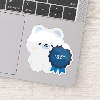 Sticker Ours polaire Chaos certifié