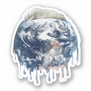 Sticker Ours polaire Grosse oreille de la Terre