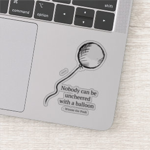 Sticker Ourson Personne ne peut se démonter avec un ball