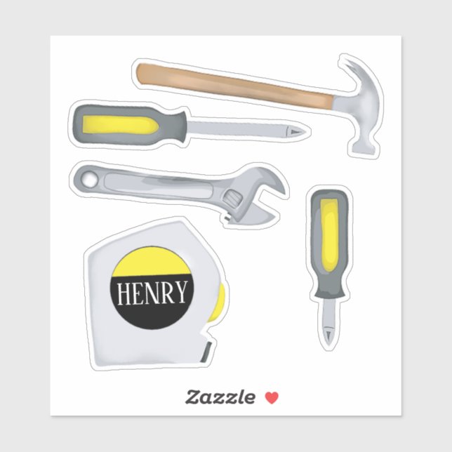 Sticker Outils minimalistes simples et modernes (Feuille)