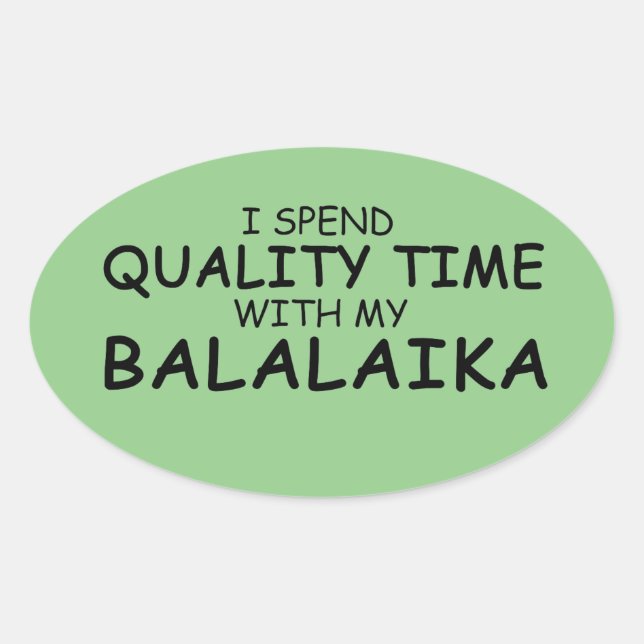 Sticker Oval Balalaika (Devant)