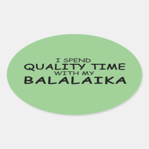 Sticker Oval Balalaika