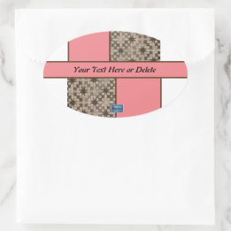 Sticker Oval (Peach LED S.C.C.) RFPMDesigns ©️2023