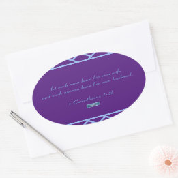 Sticker Oval (Purple Triangles) RFPMDesigns ©️2024