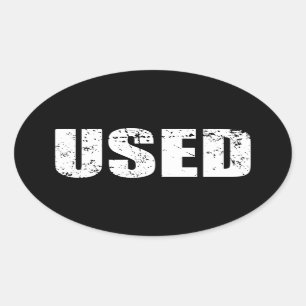 STICKER OVAL UTILISÉ