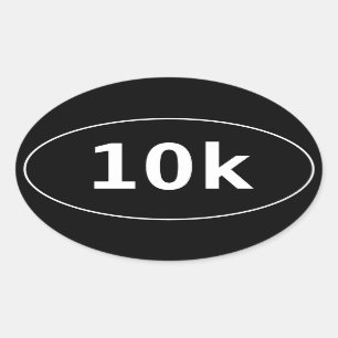 Sticker ovale 10k Race Walk