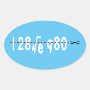 Sticker Ovale 1284880 - Écriture blanche - Écriture ovale