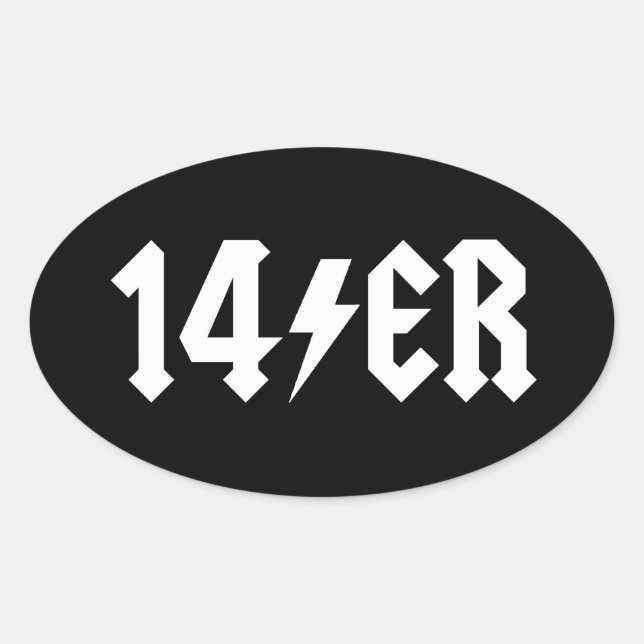 Sticker Ovale 14er (Devant)