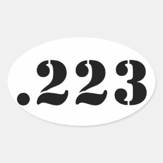 STICKER OVALE .223
