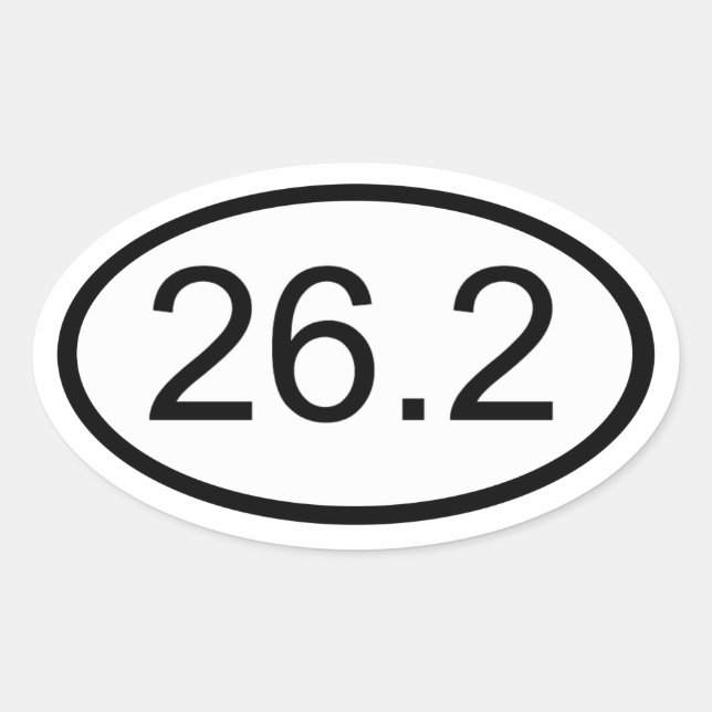 STICKER OVALE 26.2 (Devant)