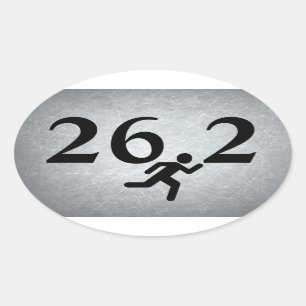 Sticker Ovale 26,2 Fonctionnement de marathon