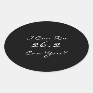 Sticker Ovale 26,2 L'autocollant du marathonien