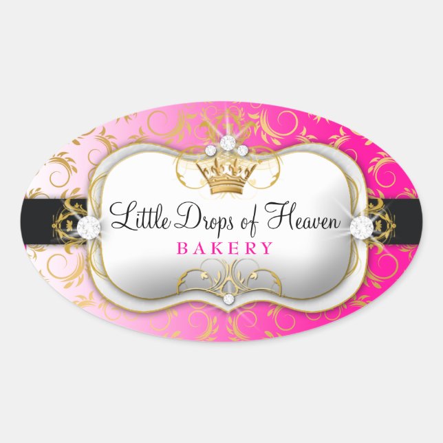 Sticker Ovale 311 Ciao Bella Golden Divine Rose (Devant)