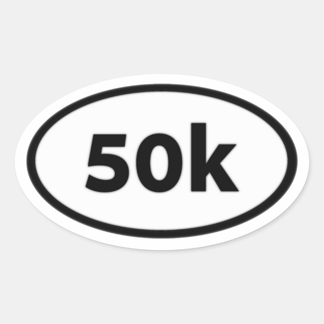 Sticker Ovale 50 k (Devant)