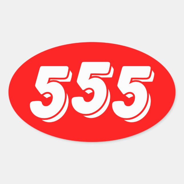 STICKER OVALE 555 (Devant)
