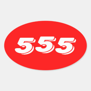 STICKER OVALE 555