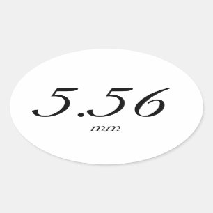 Sticker Ovale 5.56mm