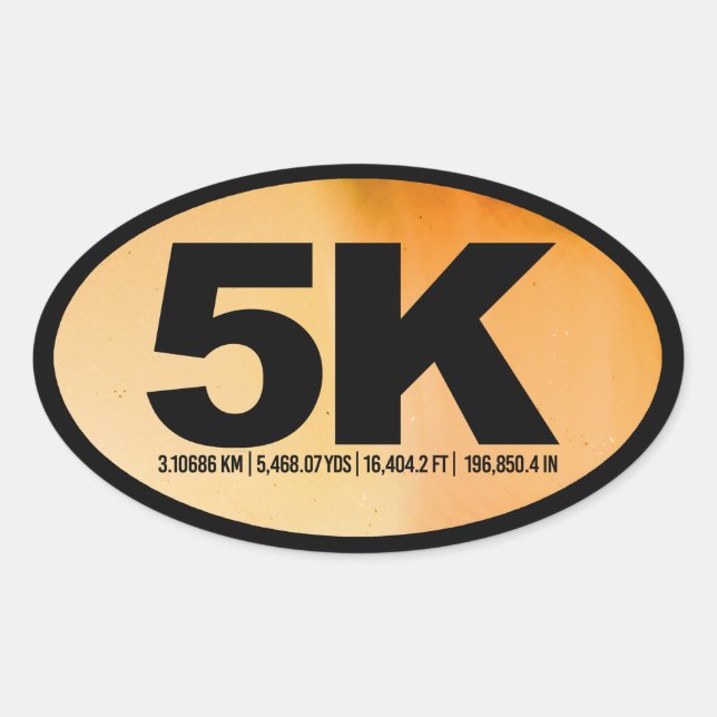 STICKER OVALE 5 K (Devant)
