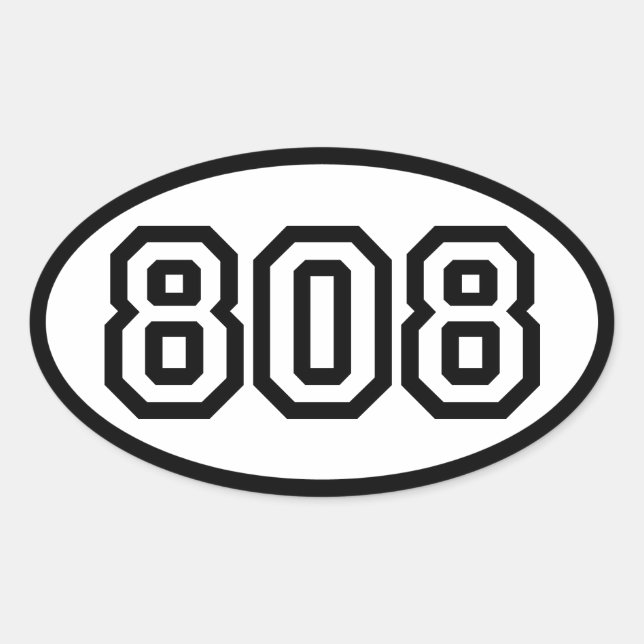 STICKER OVALE 808 (Devant)