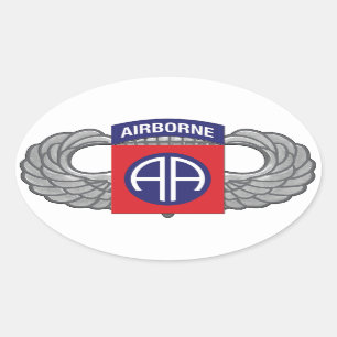 Sticker Ovale 82e division aéroportée "All American"