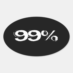 STICKER OVALE 99%