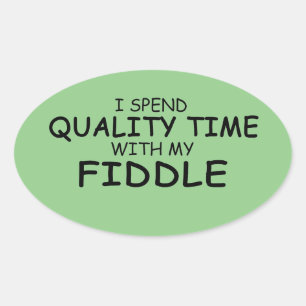 Sticker ovale à étrier à temps de qualité