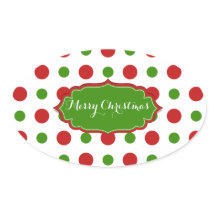 À petits pois colorés de Noël rouge et vert